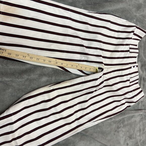 Vtg Boombah Ultimate Baseball Softball Pants White‎ Red Burgundy Stripes 38 Long - Picture 11 of 16